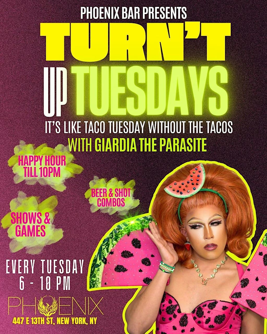 Five Dollar Drink Specials at Drag Show Happy Hour