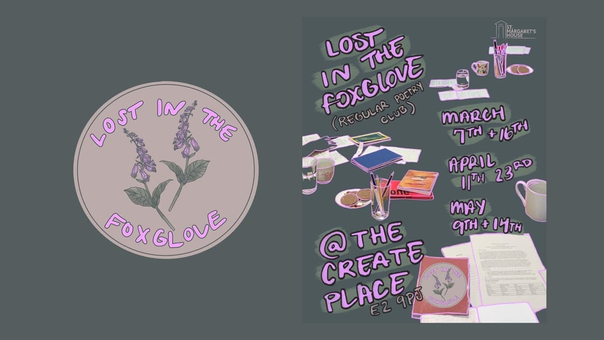 LOST IN THE FOXGLOVE: REGULAR POETRY CLUB