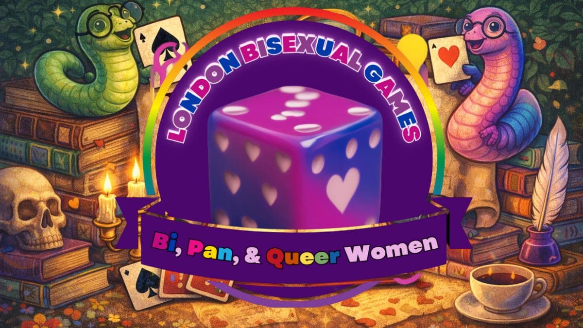 London Bisexual Women Games, Snacks & Wine Night: Bookworms & Bluffers 📚🃏