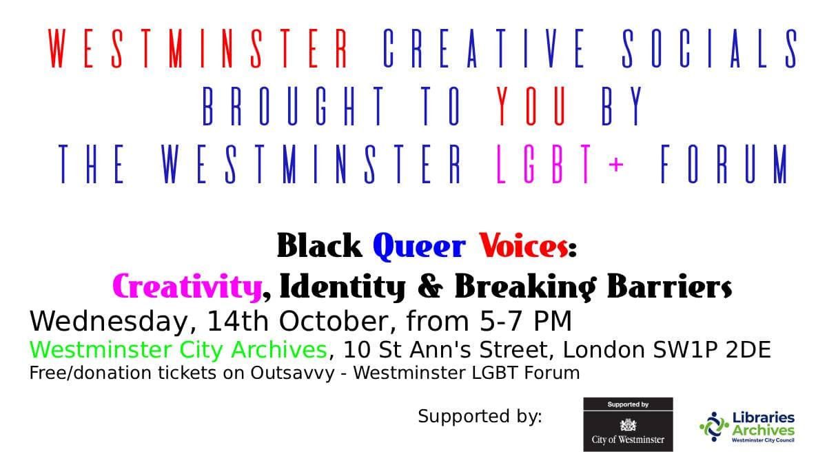 Black Queer Voices: Creativity, Identity & Breaking Barriers