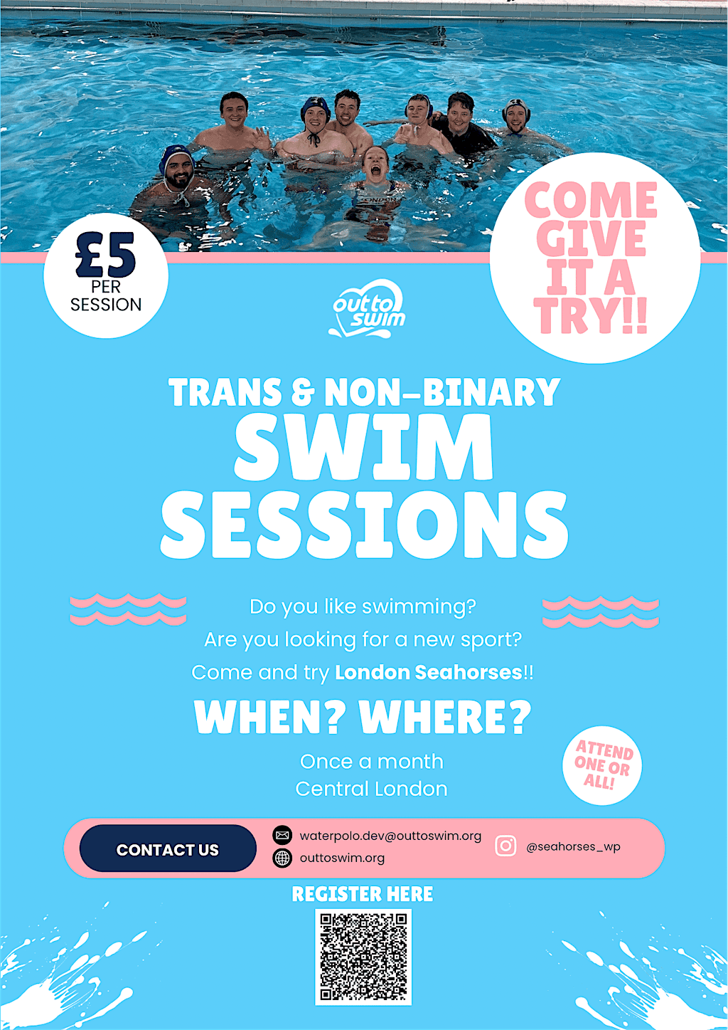 Trans and Non-Binary Swim Sessions