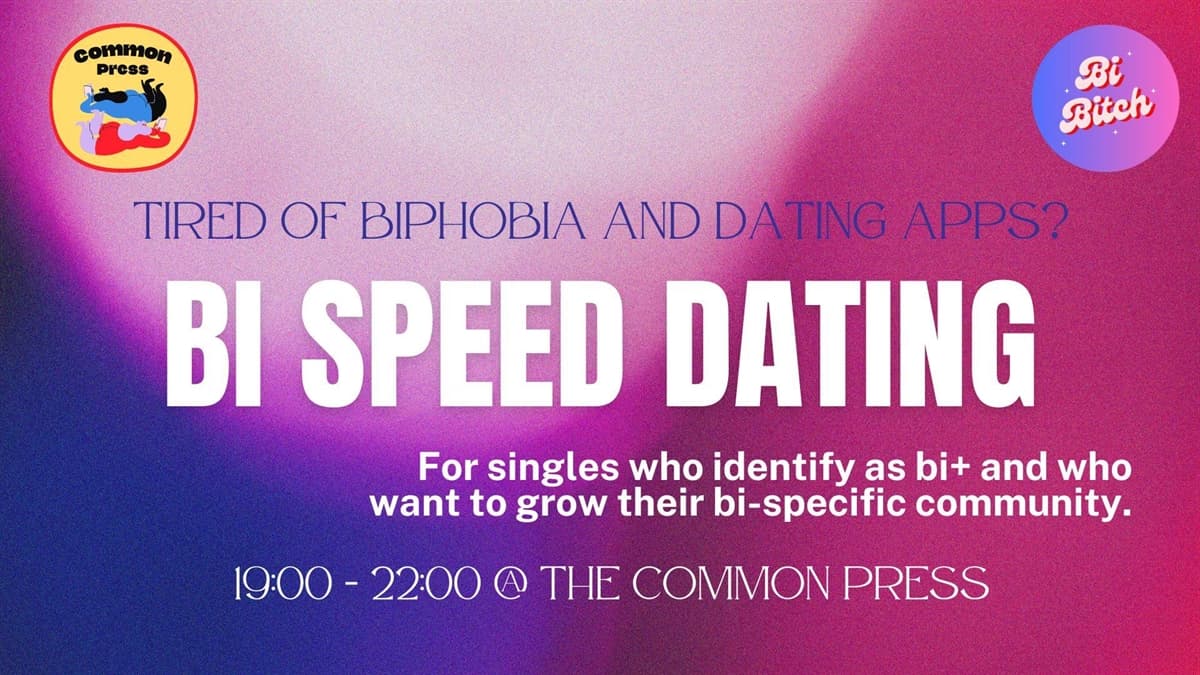 BI+ SPEED DATING -BISEXUAL VISIBILITY MONTH SPECIAL