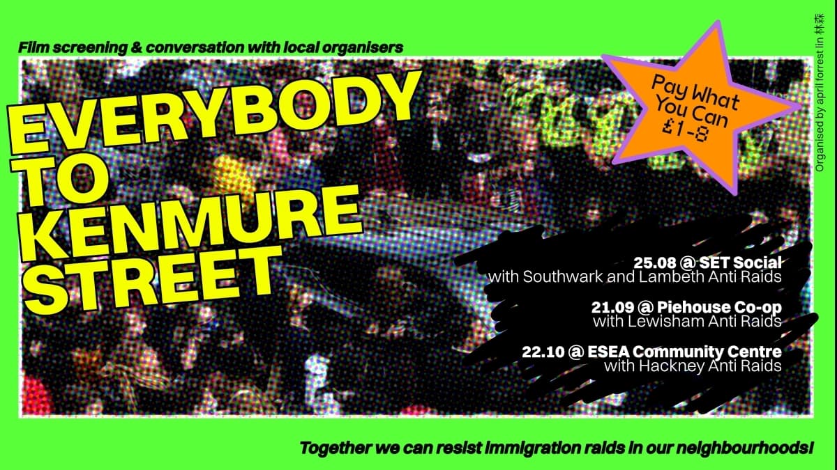 Everybody to Kenmure Street - Community Screening with Hackney Anti Raids