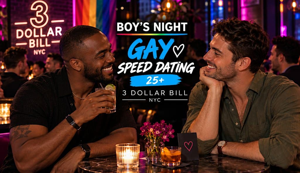 "Boy's Night" In Person Speed Dating for Gay Men (21 & Over) / Williamsburg